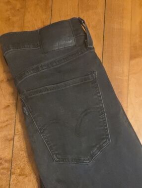 Levi MILEHIGH washed Black Jeggings